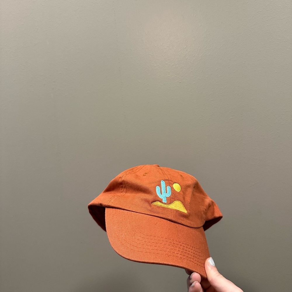 Keep Nature Wild Rust Orange Cap with Cactus Nature Design